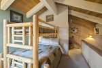 Loft area, Bunk bed with queen on bottom and twin on top
